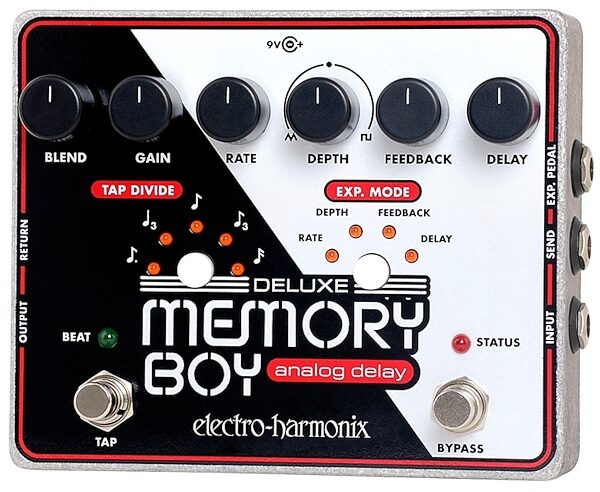 Electro-Harmonix Deluxe Memory Boy Delay Pedal, With Power Supply, Main