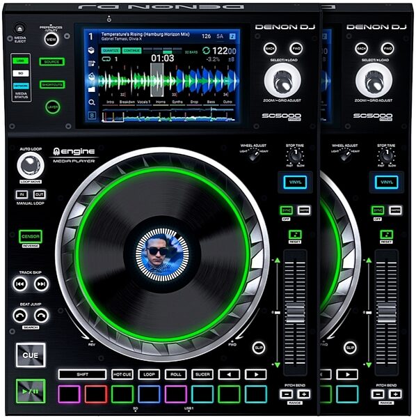 Denon DJ SC5000 Prime Professional Media Player, pack