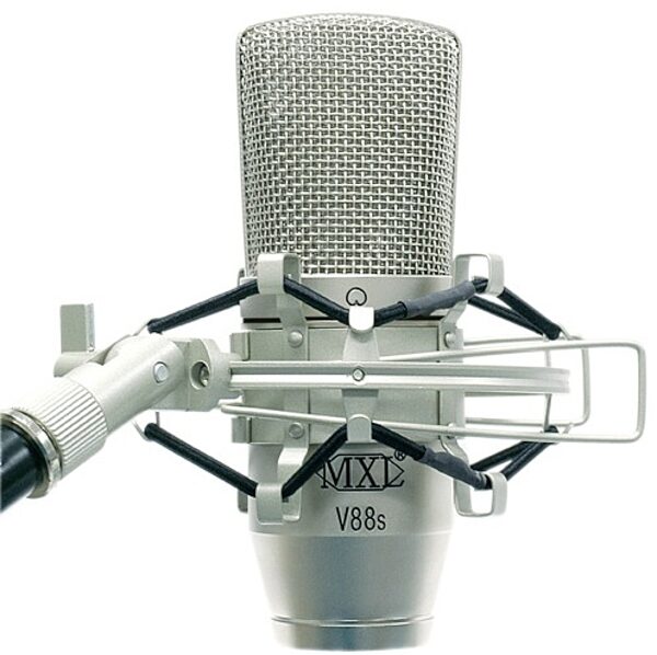 MXL V88s Large Diaphragm Condenser Microphone, On Shockmount