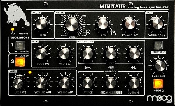 Moog Minitaur Analog Synthesizer, New, Top