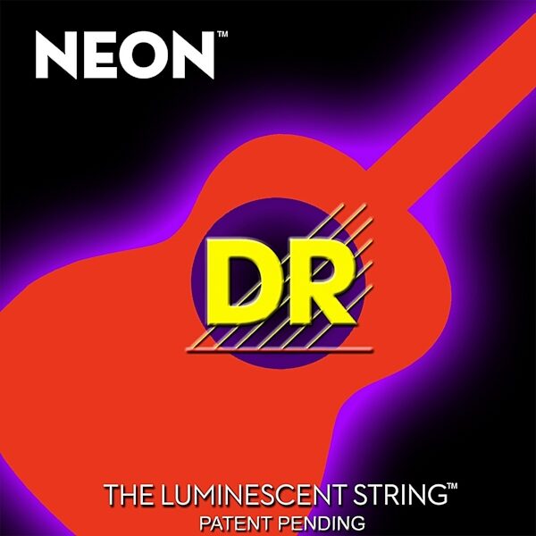 DR Strings NEON HiDef Acoustic Guitar Strings, Orange