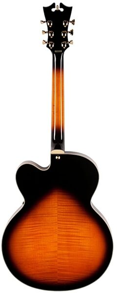D'Angelico Excel EXL-1 Archtop Hollowbody Electric Guitar (with Case), Vintage Sunburst - Back