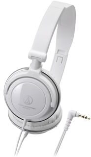 Audio-Technica ATHSJ11 Headphones, White