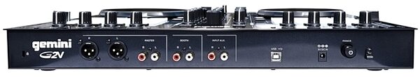 Gemini G2V DJ Controller with Audio Interface, Rear