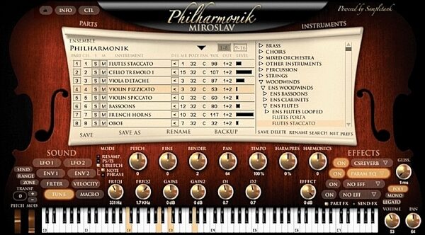 IK Multimedia Miroslav Philharmonik Software Synth, Main