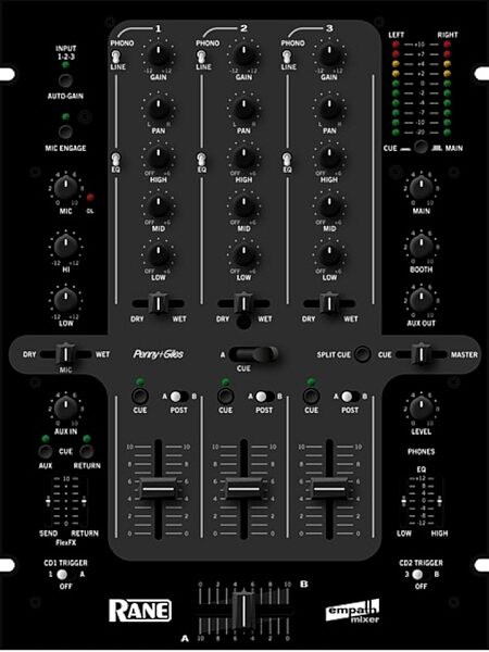 Rane Empath DJ Mixer, Controls