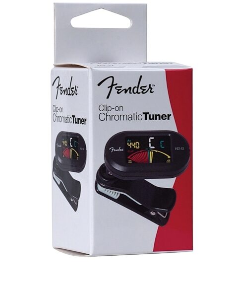 Fender FCT-012 Color Clip-On Tuner, Package Angle