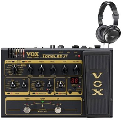 Vox ToneLab ST Valvetronix Guitar Amp Modeling Processor, Headphones Pack