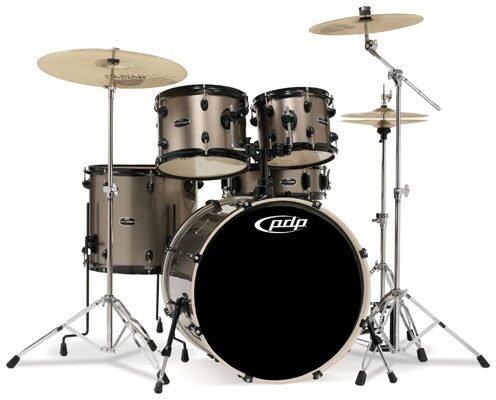 Pacific Drums PDMA22K8 Mainstage Complete Drum Kit, 5-Piece, Bronze