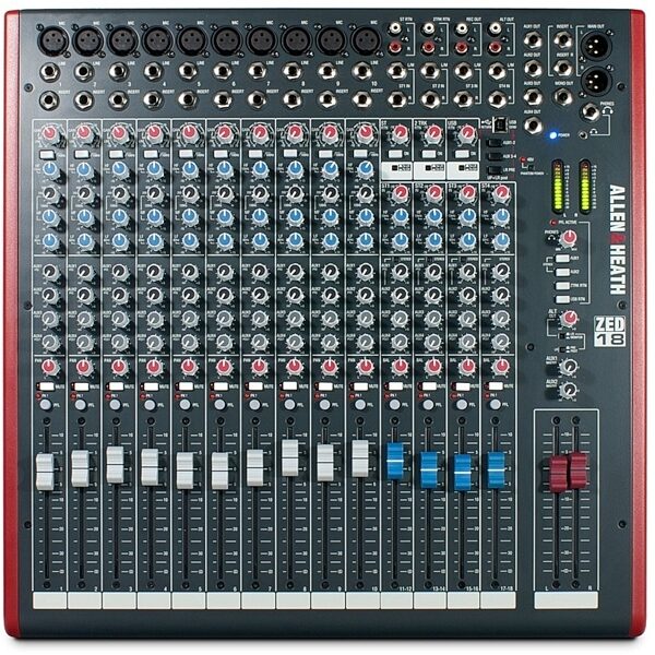 Allen and Heath ZED-18 USB Mixer, 18-Channel, Blemished, Main