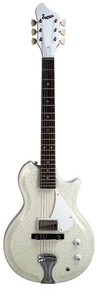 Supro Belmont Electric Guitar, Sparkle White