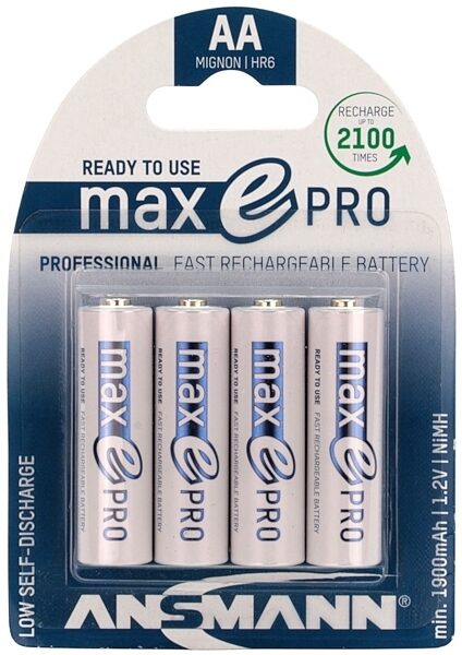 Ansmann Max E Pro AA Rechargeable Batteries, Main