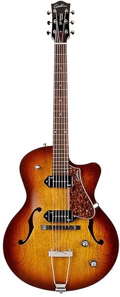Godin 5th Avenue Kingpin II Polished Archtop Hollowbody Electric Guitar (with Case), Main