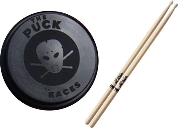 Kaces The Puck 3-Inch Mountable Pocket Drum Pad, Drumstick Pack