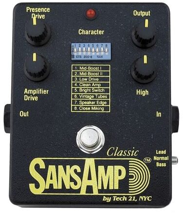 Tech 21 SansAmp Classic Guitar Preamp DI Pedal, Main