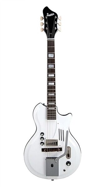 Supro White Holiday Electric Guitar, Dawn White