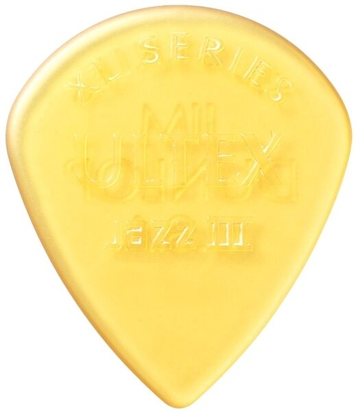 Dunlop 427 Ultex Jazz Guitar Picks, Yellow, 1.38 millimeter, 427XL, 6-Pack, DUN427PXL