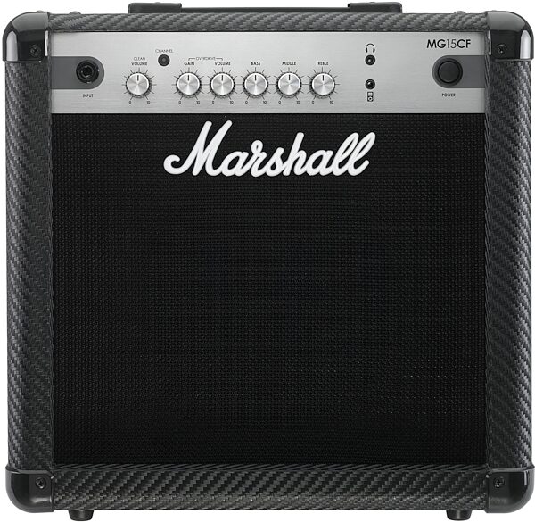 Marshall MG15CF Carbon Fiber Guitar Combo Amplifier (15 Watts, 1x8"), Main