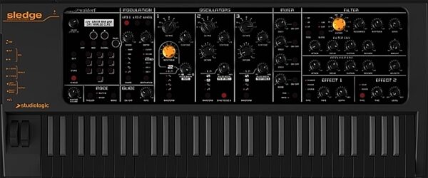 Studiologic Sledge 2 Black Edition Synthesizer, Warehouse Resealed, Main