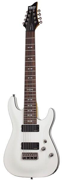 Schecter Omen 8-String Electric Guitar, Vintage White
