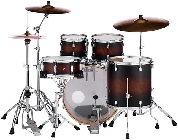 Pearl DM925S Decade Maple Drum Shell Kit, 5-Piece, Satin Burst Back
