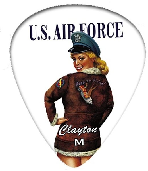 Clayton American Hotties Guitar Picks (12-Pack), US Air Force