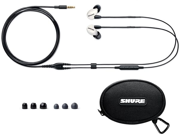 Shure SE215m+SPE Sound Isolating Earphones with Remote + Mic, Included