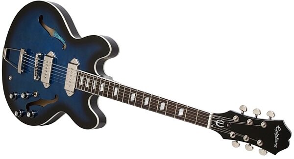 Epiphone Limited Edition Gary Clark Jr Blak and Blu Casino Electric Guitar, Closeup