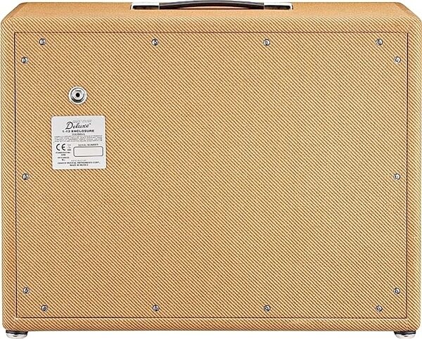 Fender Hot Rod Deluxe 112 Guitar Speaker Cabinet (80 Watts, 1x12"), Lacquered Tweed, Tweed Back