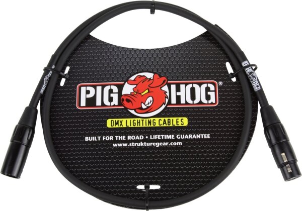 Pig Hog 3-Pin DMX Lighting Cable, 3 foot, Main