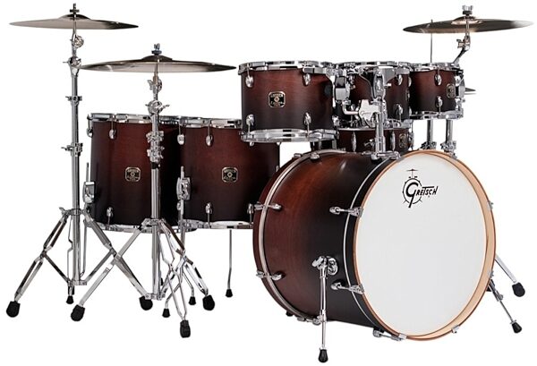 Gretsch CMT-E826P Catalina Maple 6-Piece Drum Shell Kit, Satin Walnut Fade