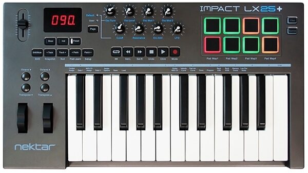 Nektar Impact LX25+ USB MIDI Keyboard Controller, 25-Key, New, Main