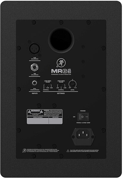 Mackie MR6mk3 Powered Studio Monitor, Rear
