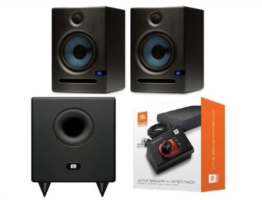 PreSonus Eris E5 and T8 Active Studio Monitor and Subwoofer Package, Main