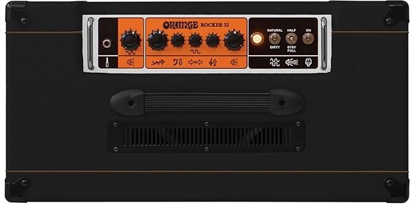 Orange Rocker 32 Guitar Combo Amplifier (30 Watts, 2x10"), Black, Black View 6