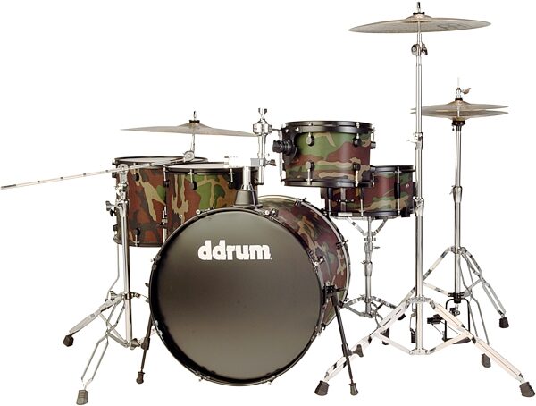 DDrum Diablo Combat Punx 5-Piece Drum Kit, Olive Camo