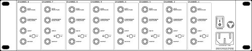PreSonus ACP88 8-Channel Compressor/Gate, Diagram Back