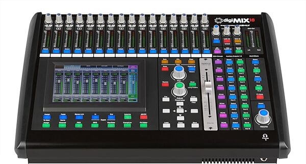 Ashly Audio digiMIX18 Digital Mixer, 18-Channel, Front, No Rack Rails