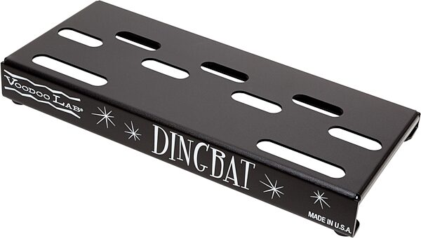 Voodoo Lab Dingbat Tiny Pedalboard (with Gig Bag), And X4 Power Supply, Angled Front