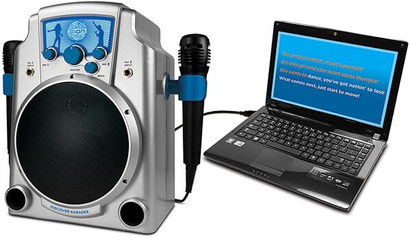 Ion Audio IUK2 Discover Karaoke Computer Karaoke System, Angle