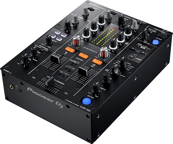 Pioneer DJM-450 DJ Mixer, New, Action Position Back