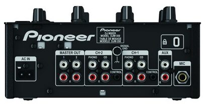 Pioneer DJM-350 Pro 2-Channel DJ Mixer with FX, Rear
