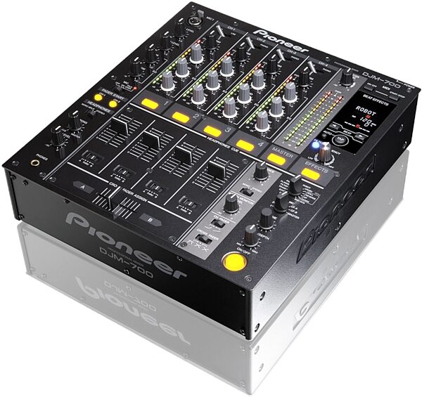 Pioneer DJM-700 4-Channel DJ Digital Mixer, Black - Angle