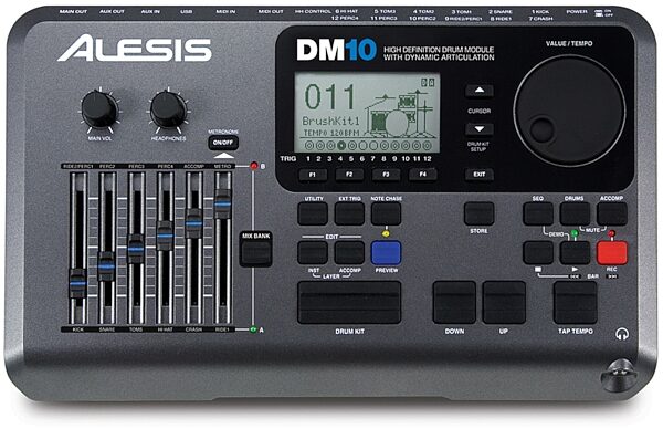 Alesis DM10 Pro Kit Electronic Drum Set, DM10 Module Top