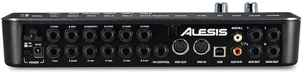 Alesis DM10 Pro Kit Electronic Drum Set, DM10 Module Back