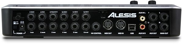 Alesis DM10 Studio Mesh Kit Electronic Drum Set, DM10 Module Rear