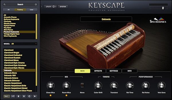 Spectrasonics Keyscape Keyboard Instrument Plug-in Software, Boxed, Dolceola