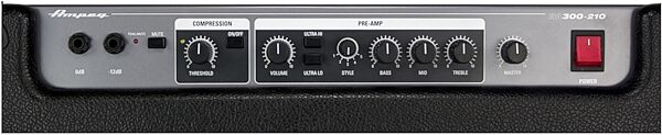 Ampeg BA300/210 Bass Combo Amplifier (300 Watts, 2x10 in.), Control Panel