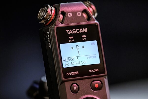 TASCAM DR-05XP 32-bit Portable Digital Recorder, New, Action Position Back