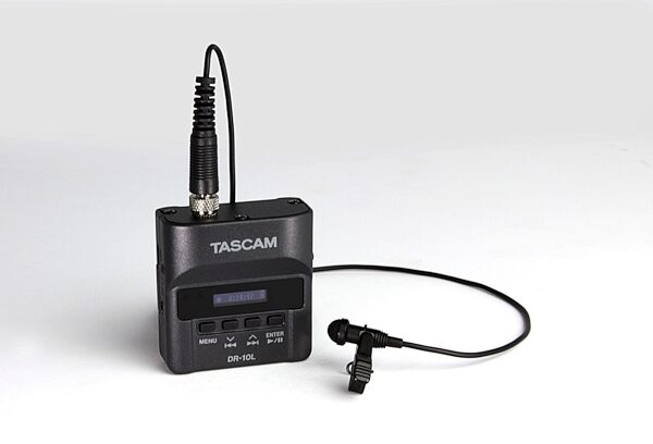 TASCAM DR-10L Digital Audio Recorder (with Lavalier Microphone), Black, DR-10L, Main